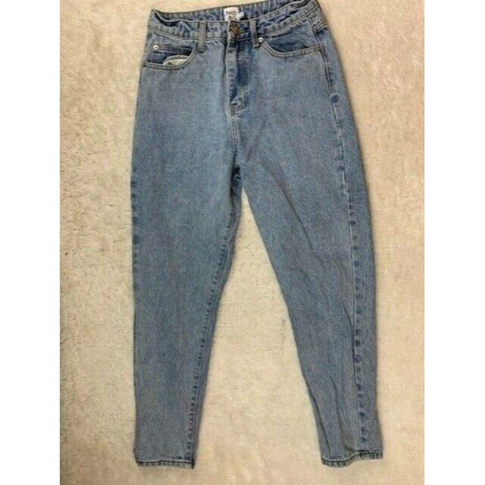 Princess Polly Size 8 Womens Jeans Cotton Ankle Jeans Light Wash High Rise